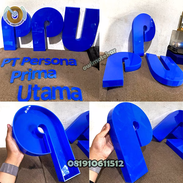 huruf timbul akrilik